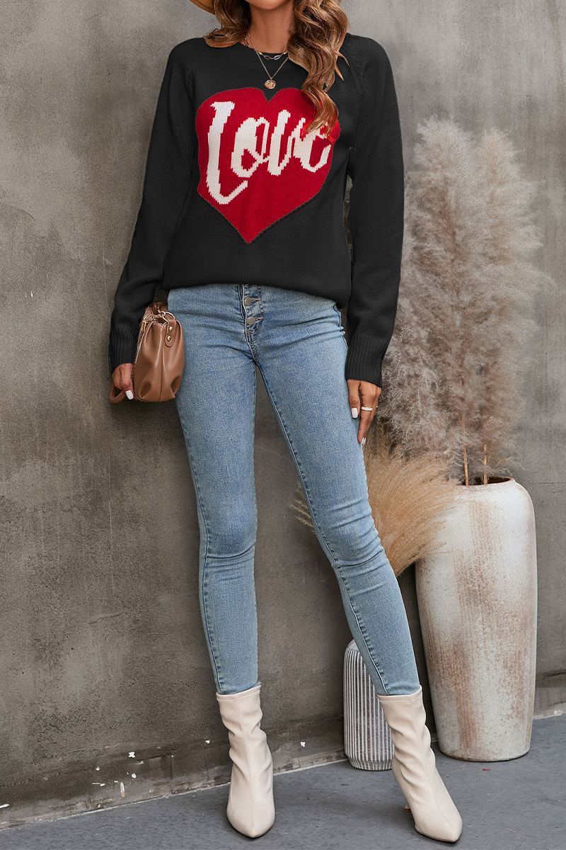 Kaynafashions - Casual Embroidery Patchwork O Neck Sweaters(4 colors)