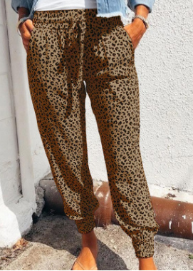 Kaynafashions - Fashion Casual Print Leopard Bandage Harlan Bottoms(4 Colors)
