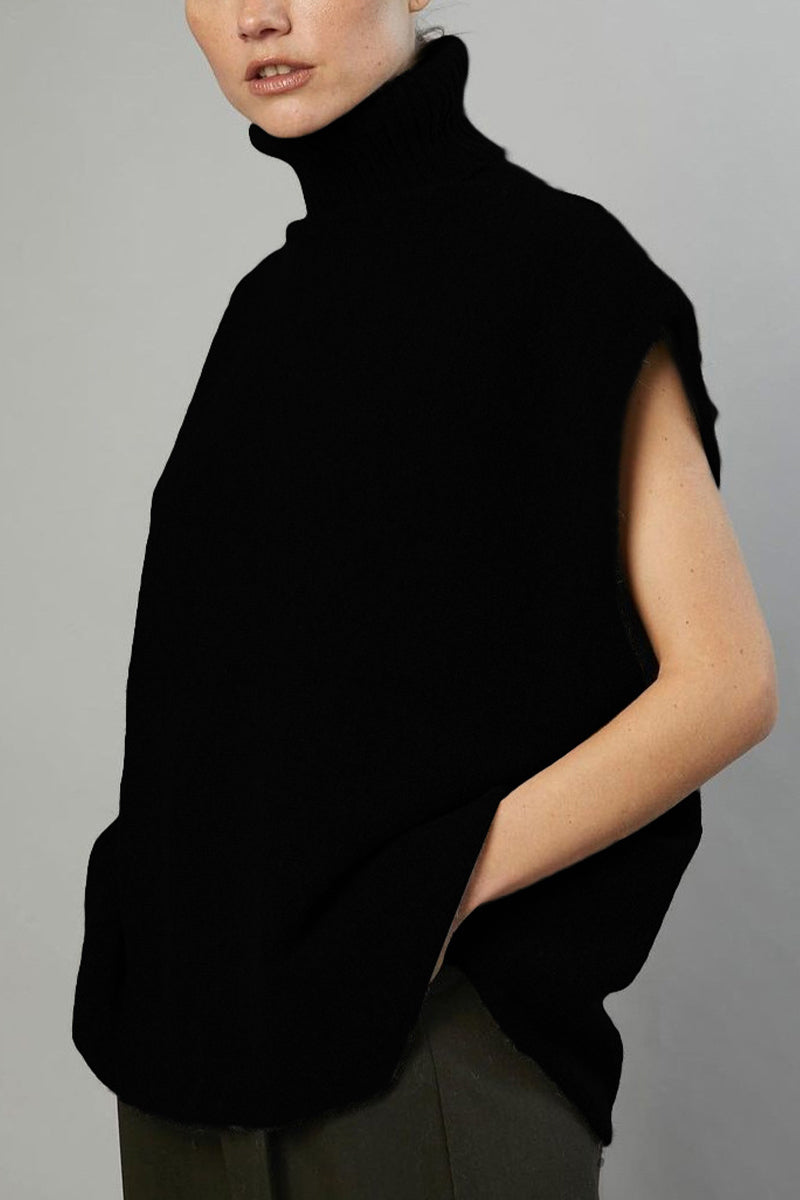 Kaynafashions - Work British Style Solid Patchwork Turtleneck Tops