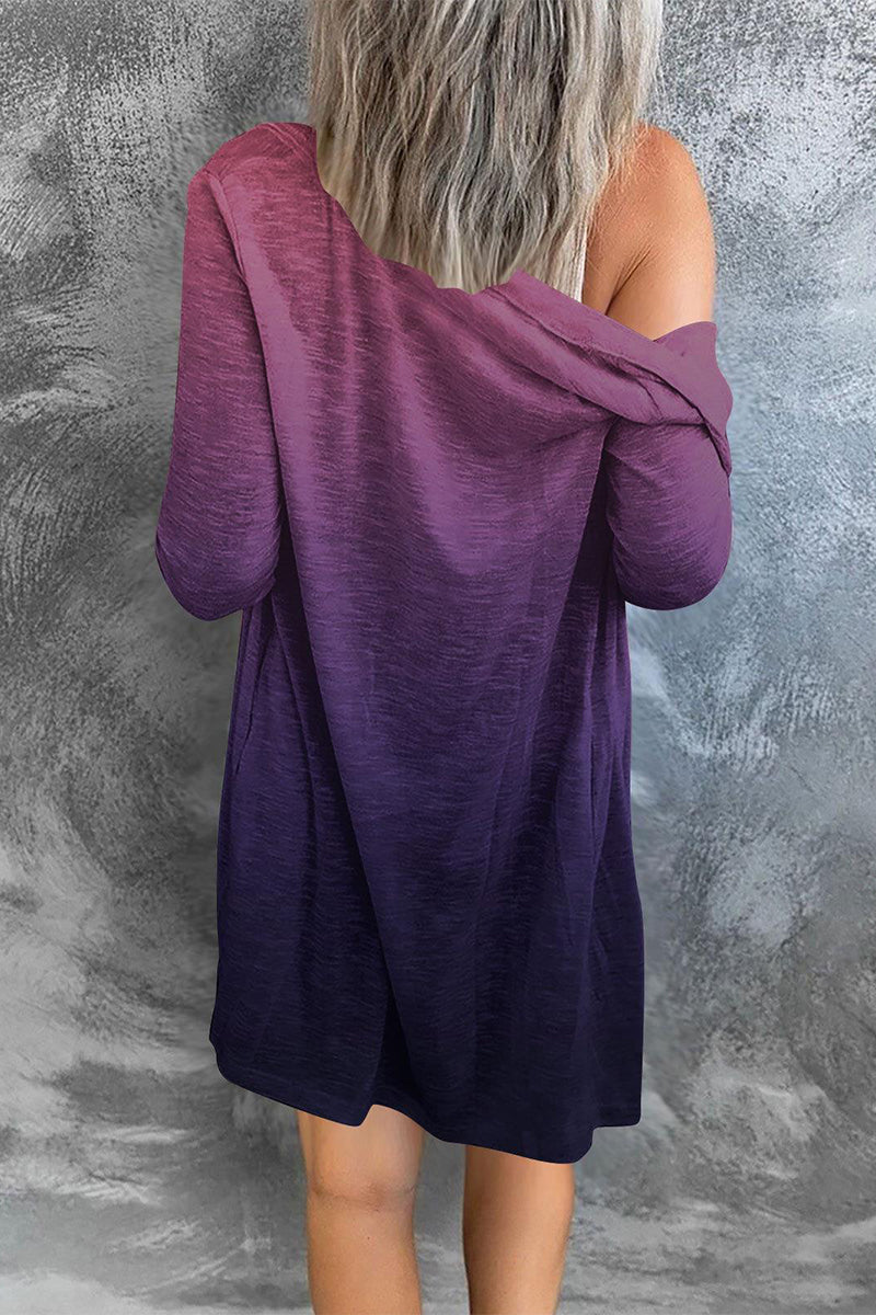 Kaynafashions - Street Print Patchwork Cardigan Collar Outerwear