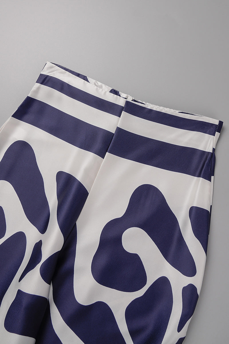 Kaynafashions - Casual Elegant Print Patchwork Off the Shoulder Long Sleeve Two Pieces(13 Colors)