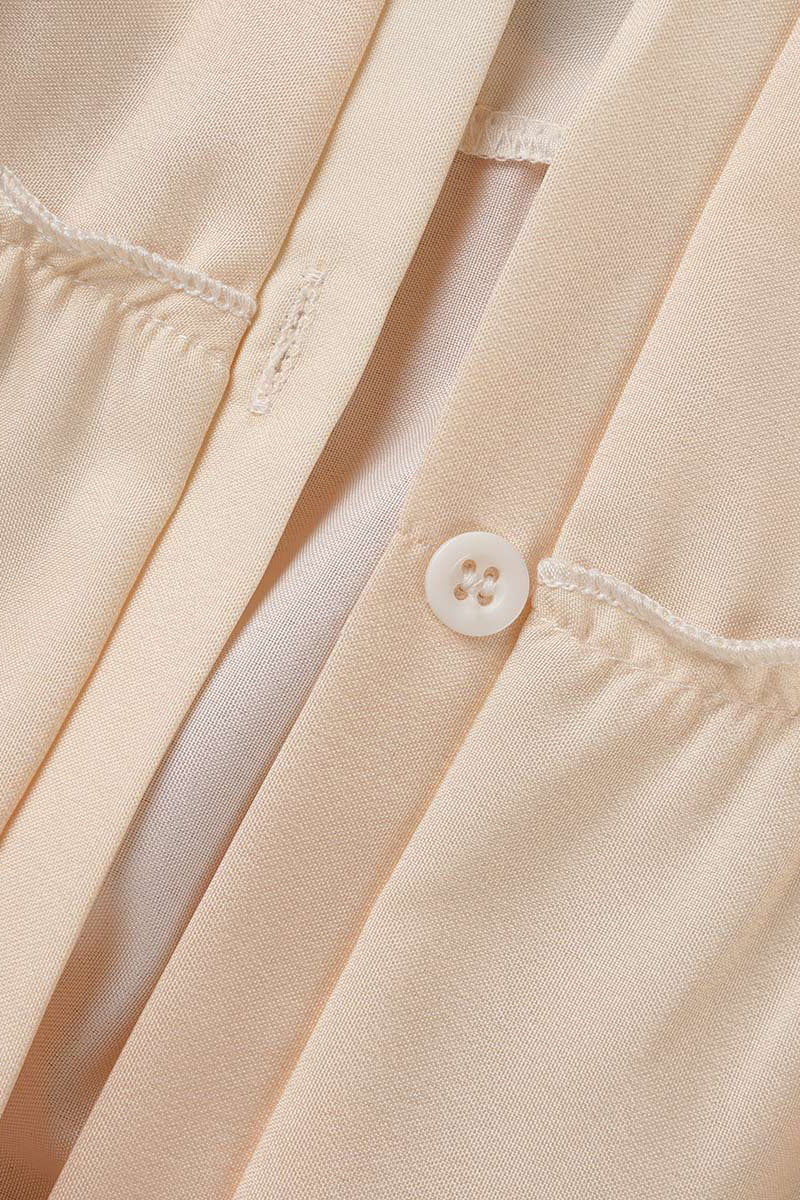 Kaynafashions - Elegant Gradual Change Patchwork Frenulum V Neck Printed Dress Dresses(3 Colors)