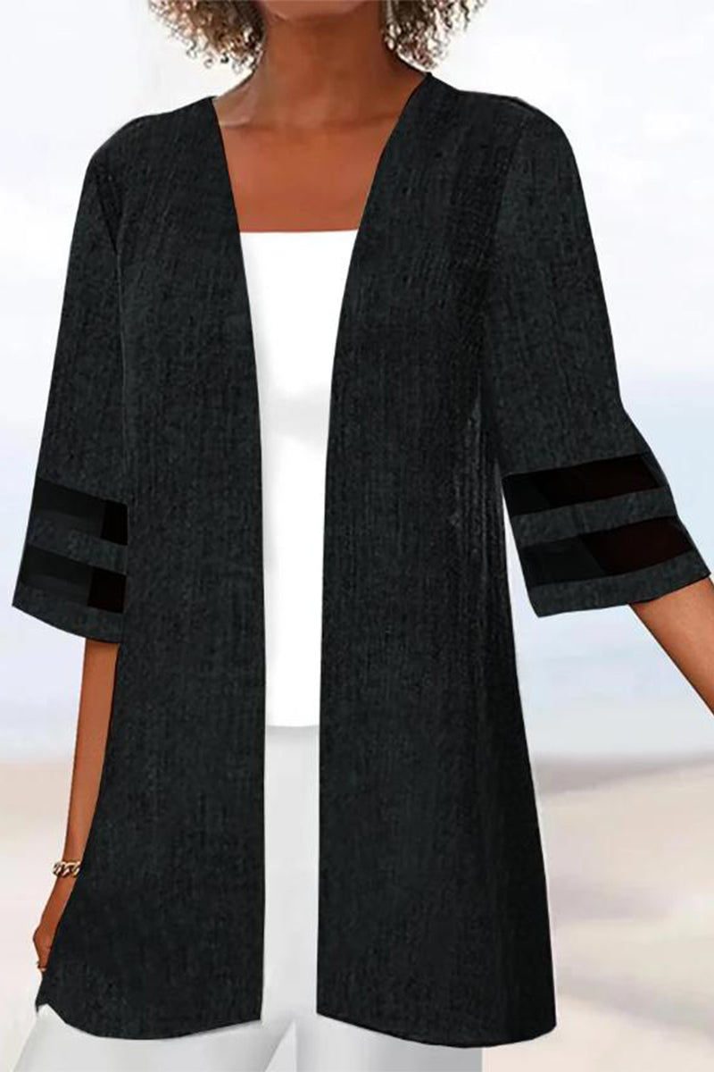 Kaynafashions - Casual Solid Outerwear