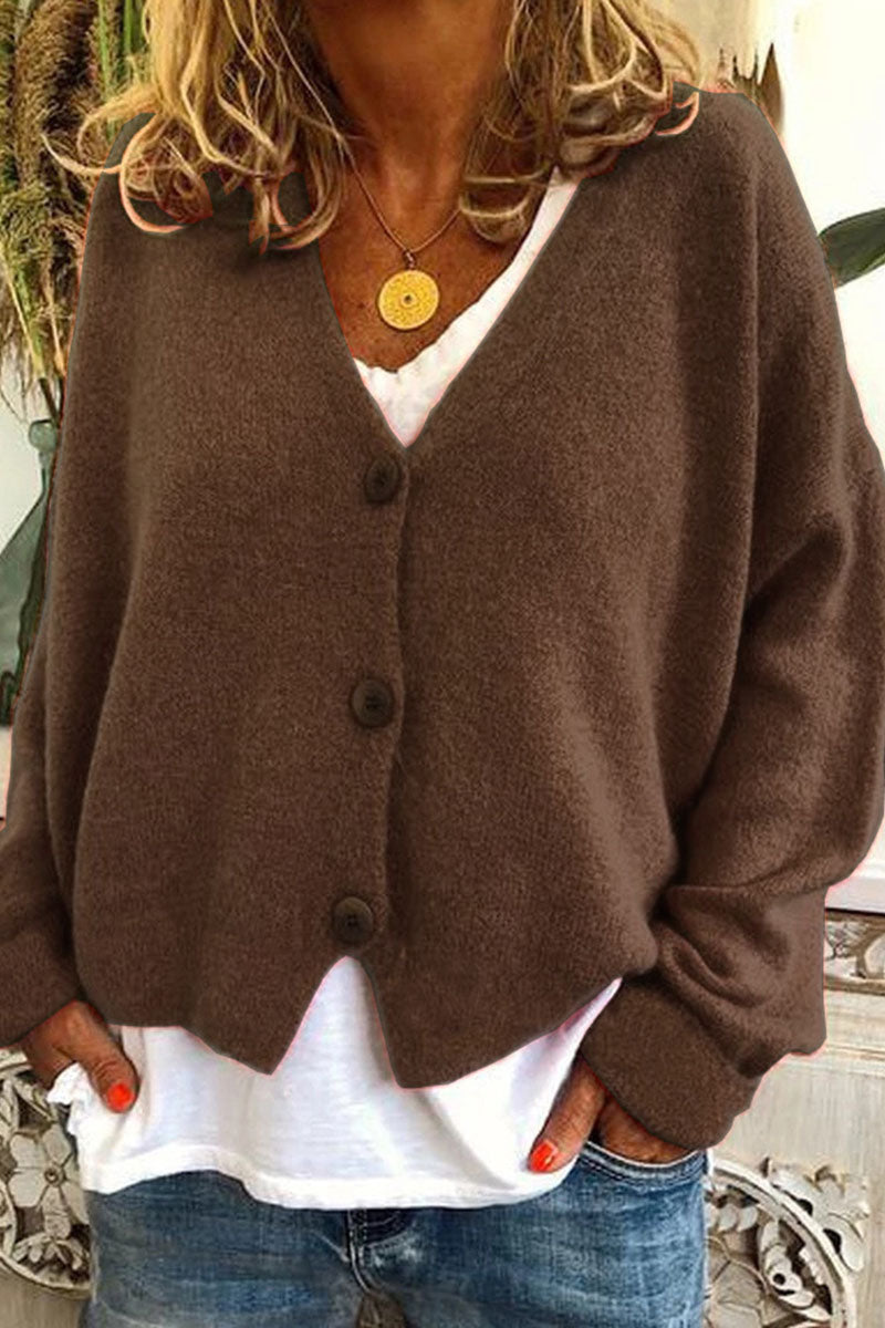 Kaynafashions - Casual Solid Patchwork V Neck Mid Waist Sweaters(15 Colors)