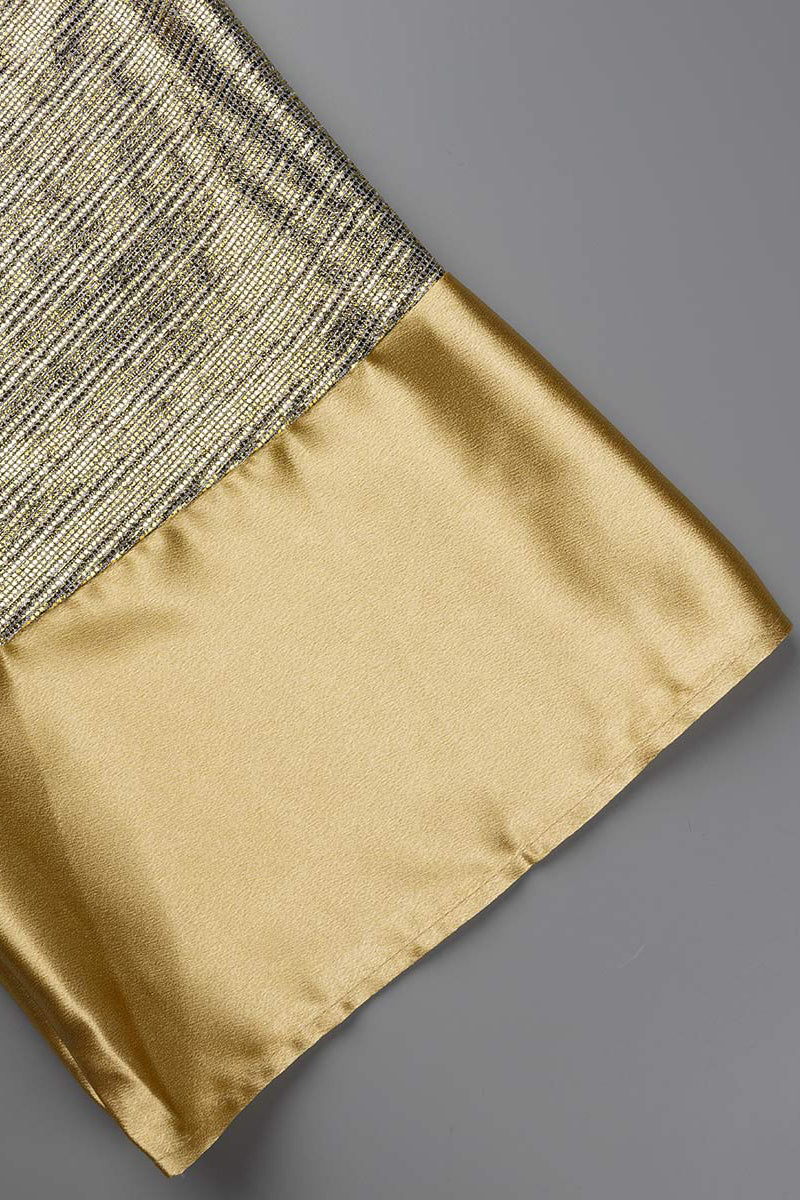 Kaynafashions - Casual Patchwork Sequins V Neck Waist Skirt Dresses(3 Colors)