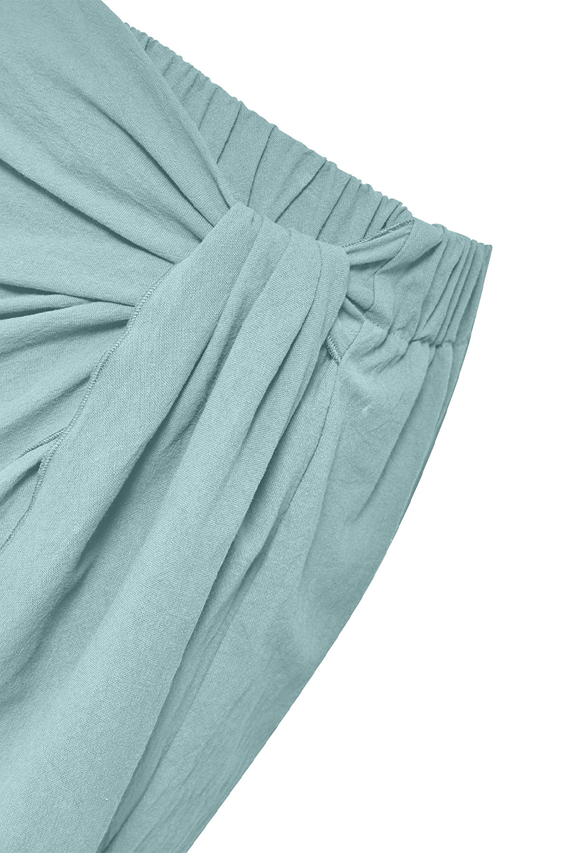 Kaynafashions - Sweet Vacation Solid Asymmetrical Halter Sleeveless Two Pieces(3 Colors)
