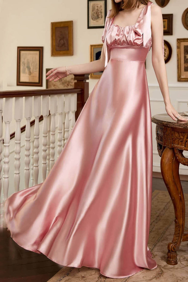 Kaynafashions - Elegant Formal Solid Frenulum Evening Dress Dresses