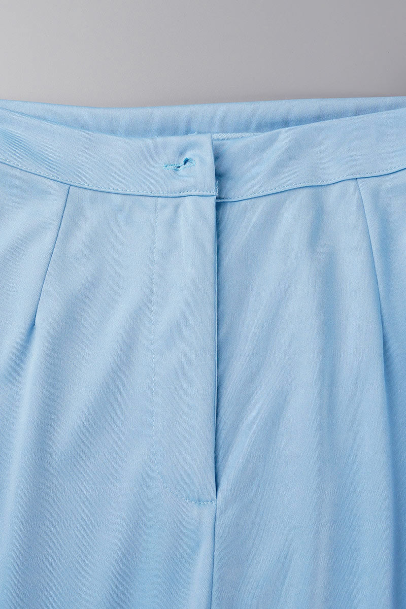 Kaynafashions - Work Elegant Solid Buckle Square Collar Long Sleeve Two Pieces(4 Colors)