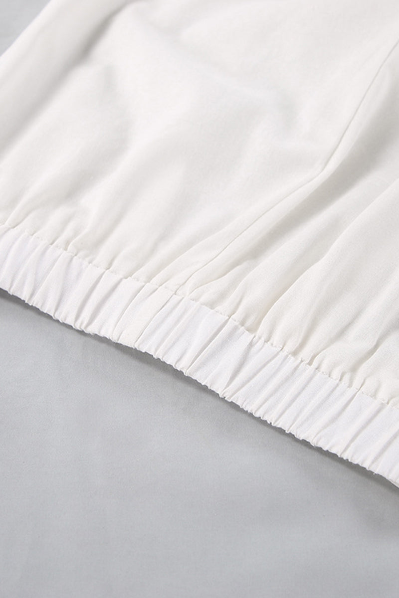 Kaynafashions - Casual Solid With Belt Bright Silk Square Collar Sleeveless Two Pieces