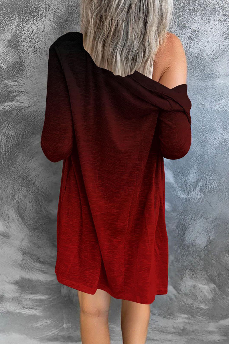 Kaynafashions - Street Print Patchwork Cardigan Collar Outerwear