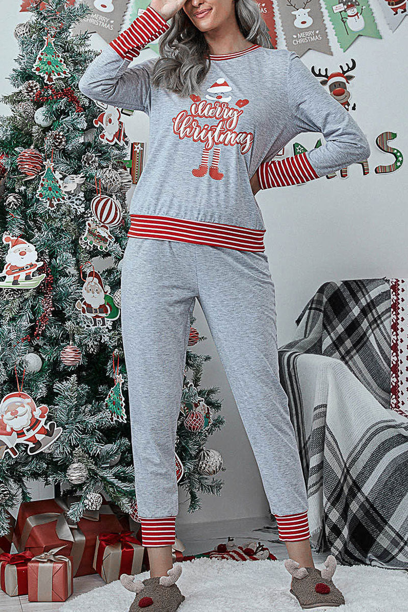 Kaynafashions - Fashion Living Print Patchwork O Neck Two Pieces