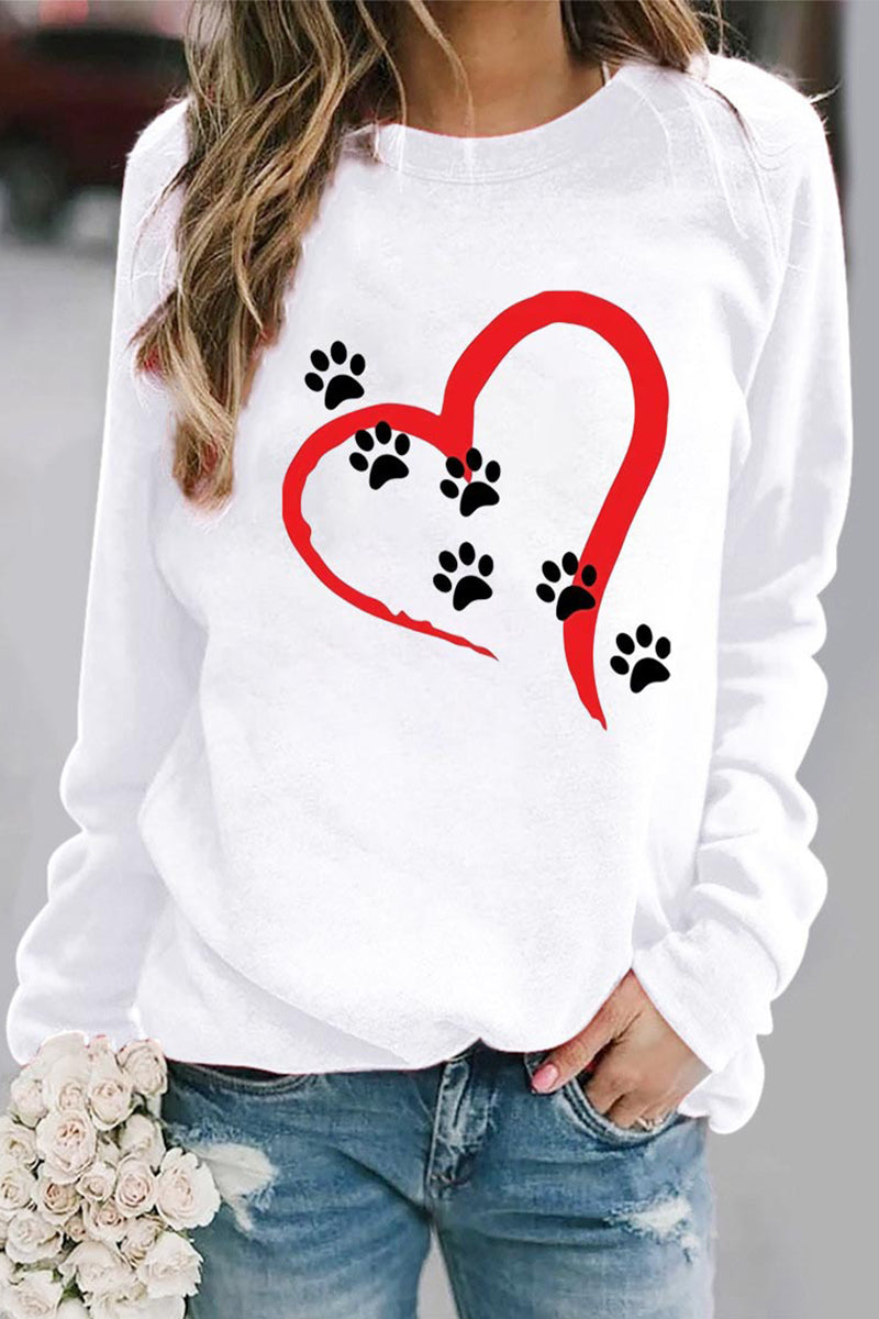 Kaynafashions - Casual Print O Neck Tops