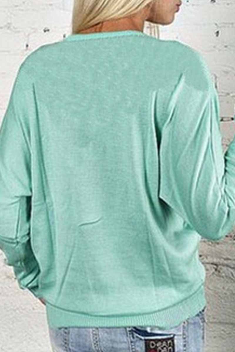 Kaynafashions - Casual Solid Zipper V Neck Tops