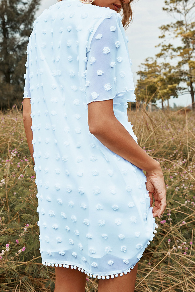 Kaynafashions - Casual Solid Hollowed Out O Neck Trumpet Mermaid Dresses