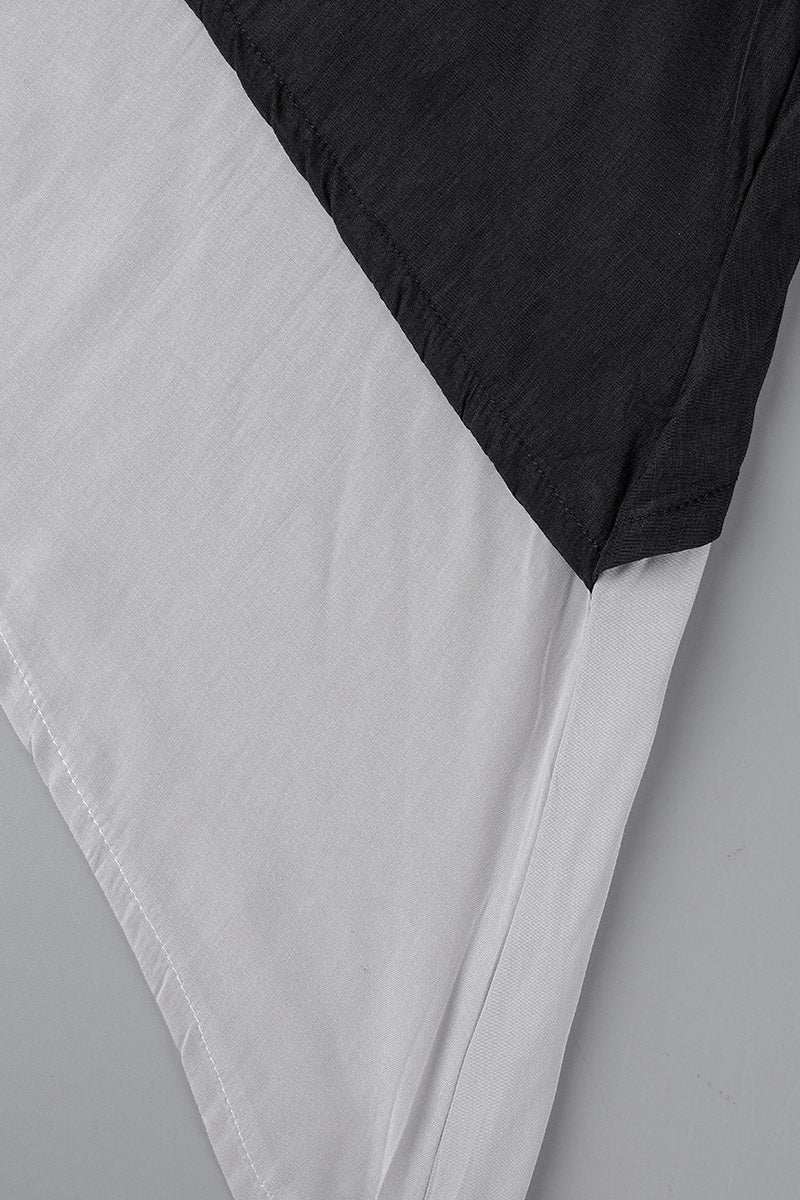 Kaynafashions - Casual College Solid Patchwork V Neck Irregular Dress Dresses(3 Colors)