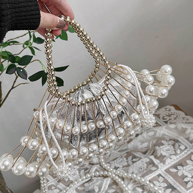 Kaynafashions - Casual Patchwork Pearl Bags