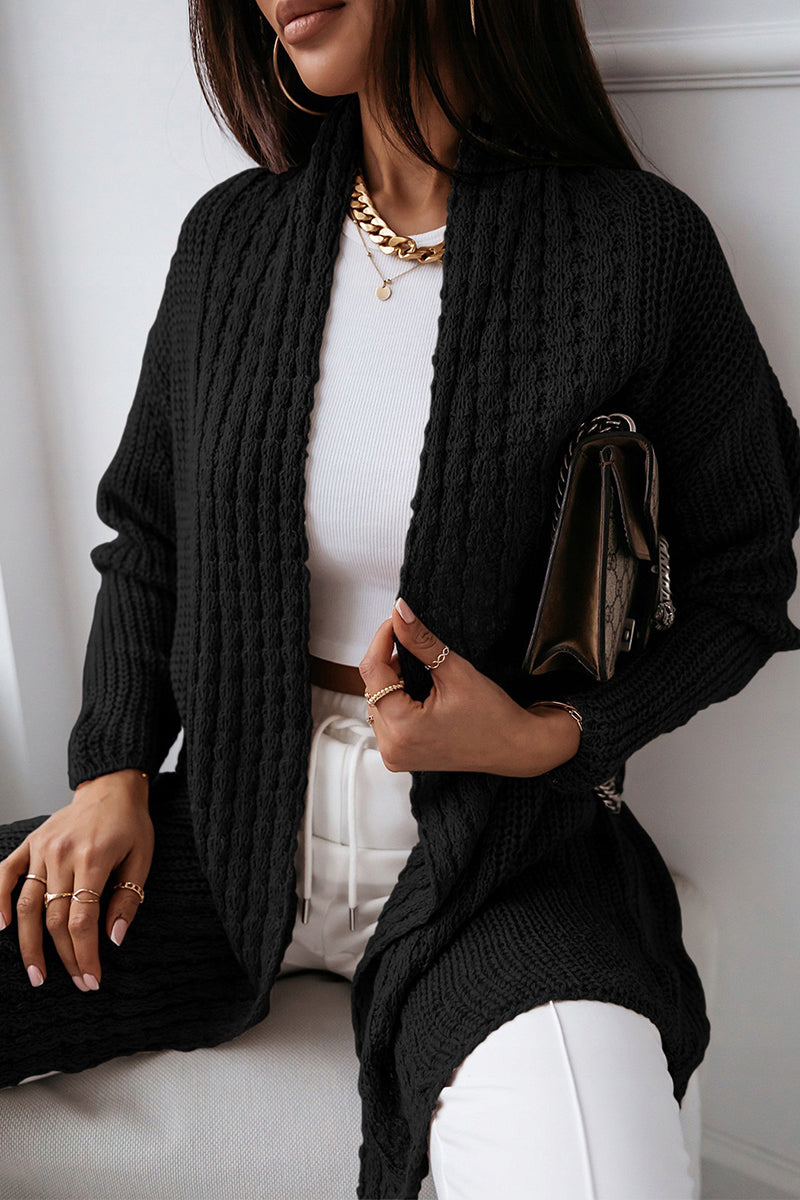 Kaynafashions - Fashion Casual Solid Patchwork Cardigans(5 Colors)