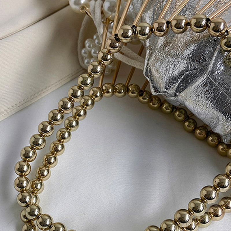 Kaynafashions - Casual Patchwork Pearl Bags