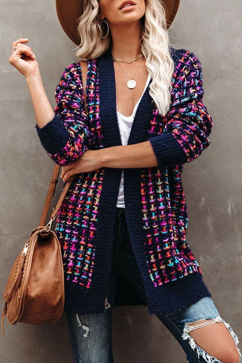 Kaynafashions - Fashion Street Patchwork Contrast Outerwear