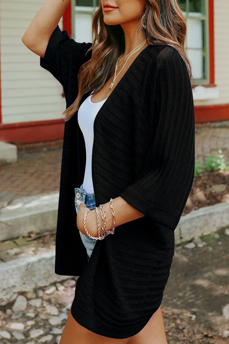 Kaynafashions - Casual Solid Scarf Collar Tops