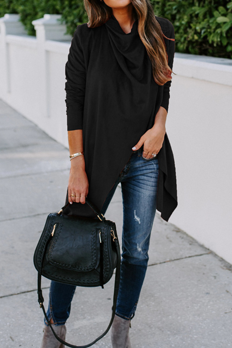 Kaynafashions - Fashion Solid Patchwork Cardigan