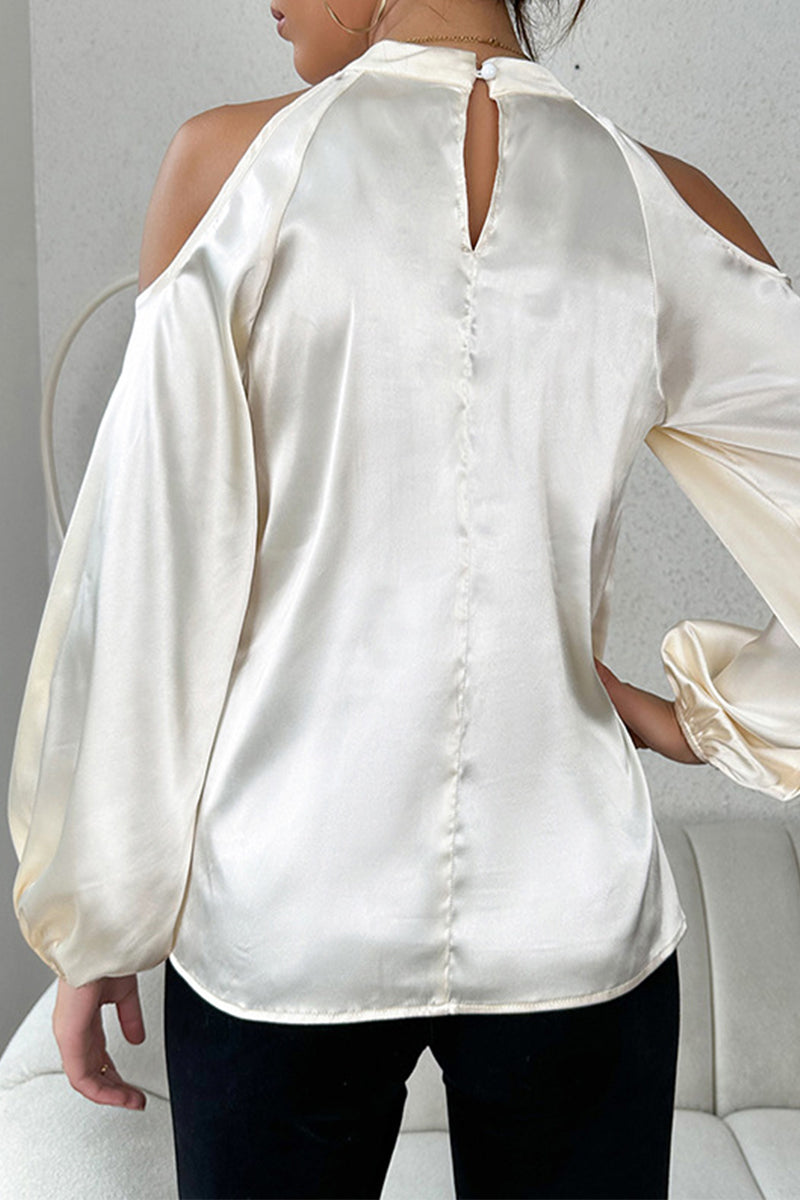 Kaynafashions - Celebrities Elegant Solid Frenulum Halter Tops