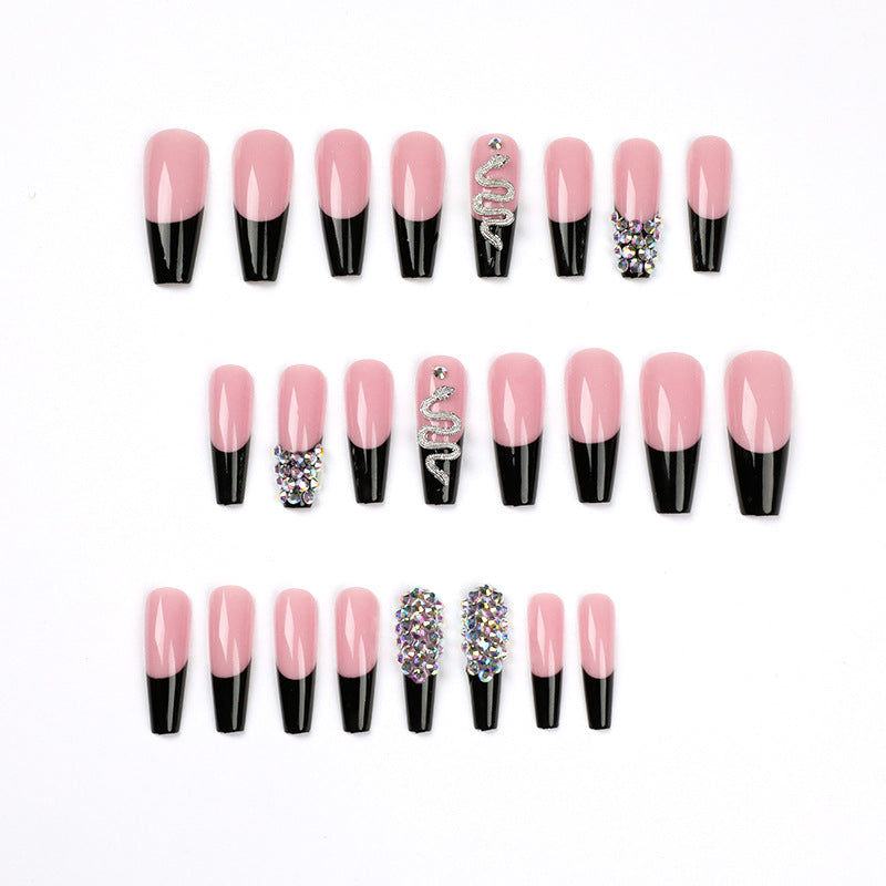 Kaynafashions - Casual Daily Patchwork Rhinestone Nail Paste