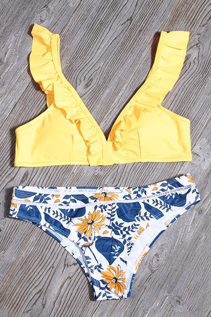 Kaynafashions - Fashion Sexy Print Patchwork Swimwears(7 Colors)