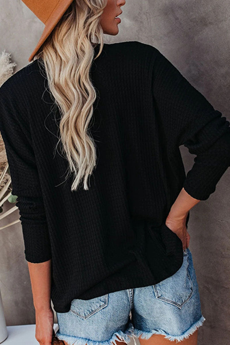 Kaynafashions - Fashion Elegant Solid V Neck Tops(4 Colors)