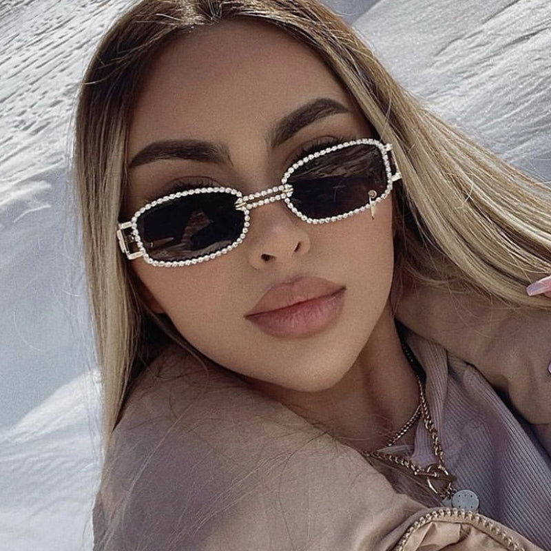 Kaynafashions - Daily Patchwork Rhinestone Sunglasses