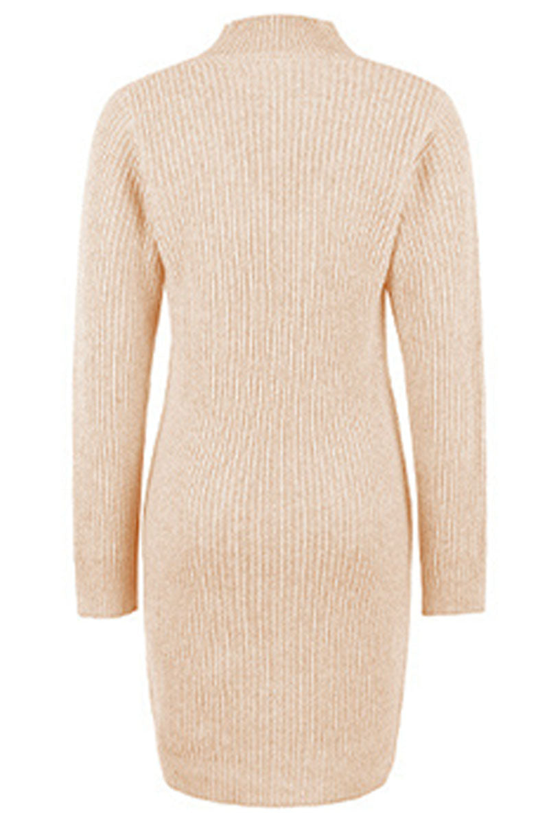 Kaynafashions - Fashion Solid Hollowed Out Beading Halter Straight Dresses(4 colors)