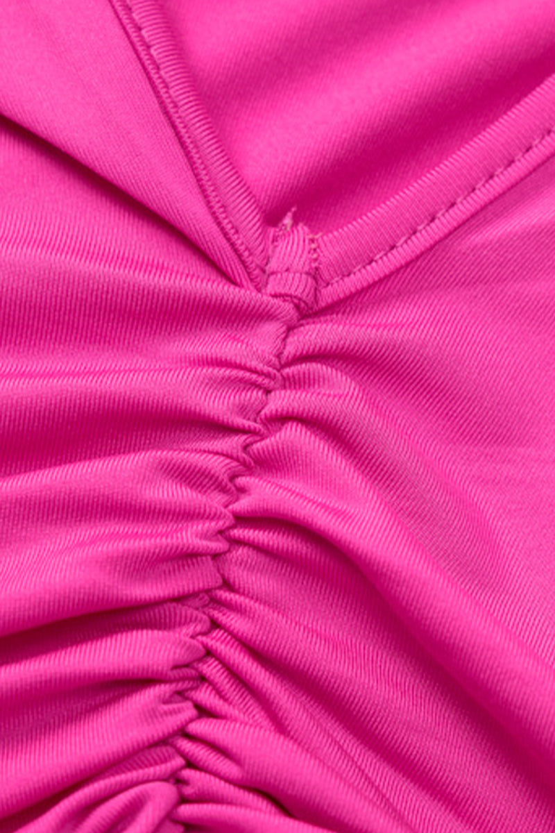 Kaynafashions - Sexy Solid Fold V Neck A Line Dresses(3 Colors)