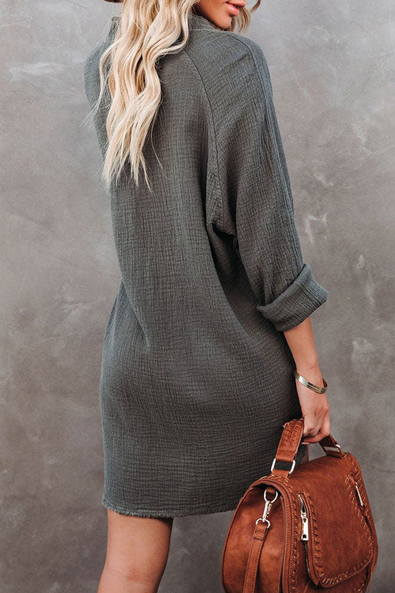 Kaynafashions - Casual Street Solid Fold V Neck Blouses