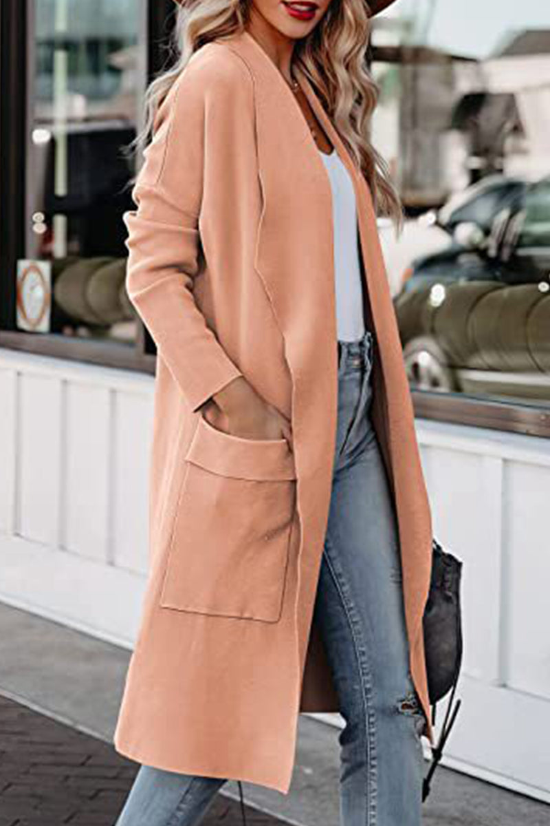 Kaynafashions - British Style Solid Pocket Sweaters(6 Colors)