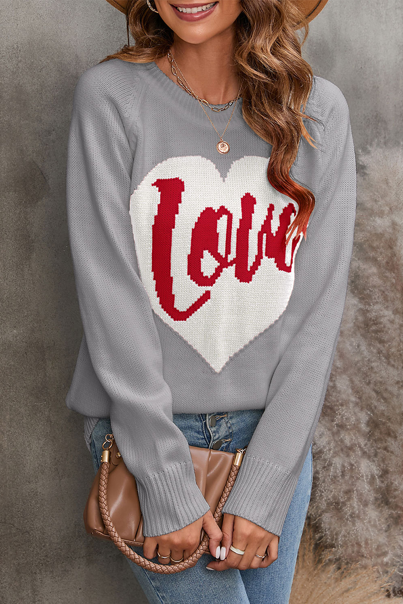 Kaynafashions - Casual Embroidery Patchwork O Neck Sweaters(4 colors)