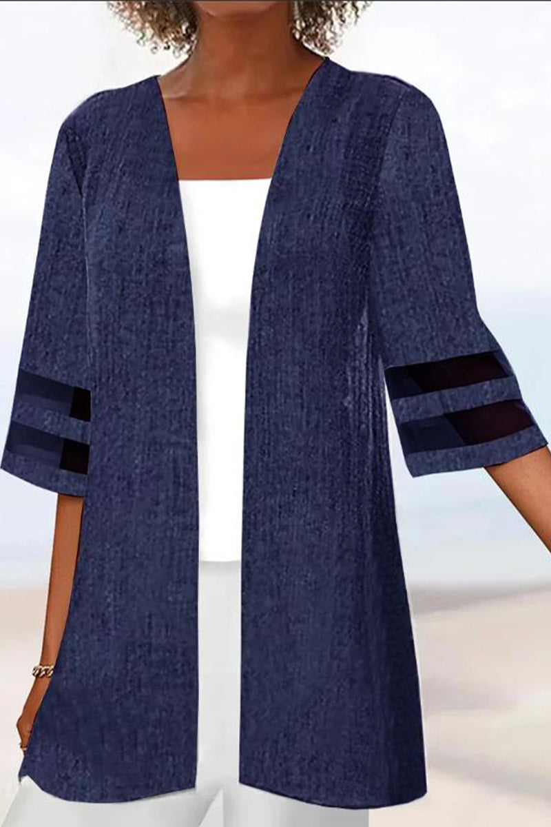 Kaynafashions - Casual Solid Outerwear