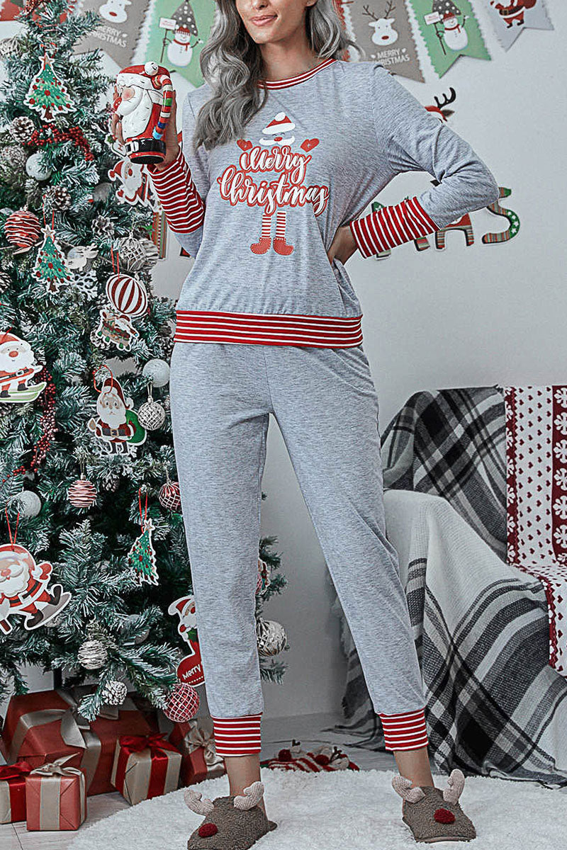 Kaynafashions - Fashion Living Print Patchwork O Neck Two Pieces