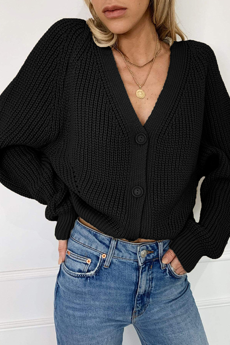 Kaynafashions - Casual Solid Patchwork V Neck Tops(4 colors)