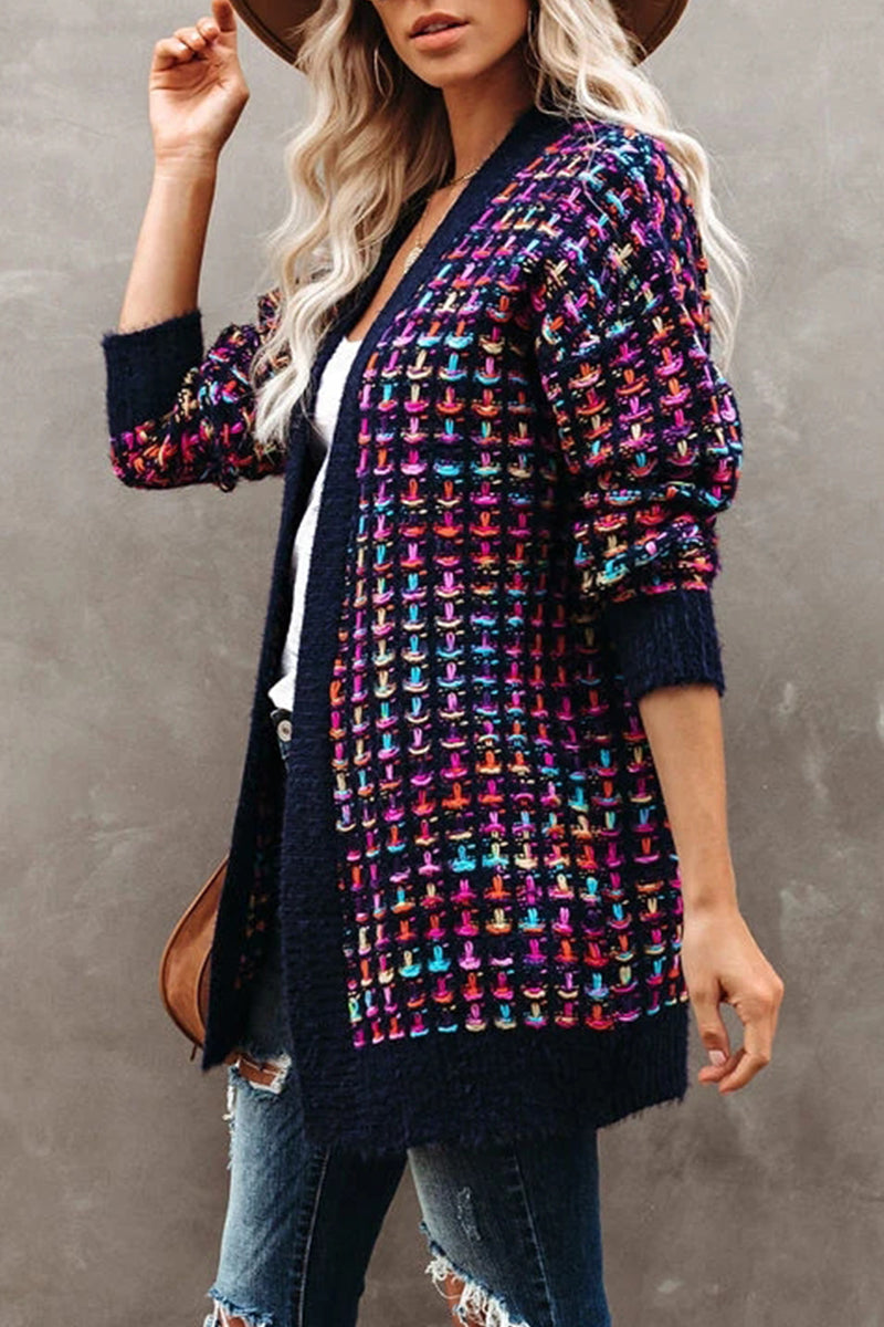 Kaynafashions - Fashion Street Patchwork Contrast Outerwear
