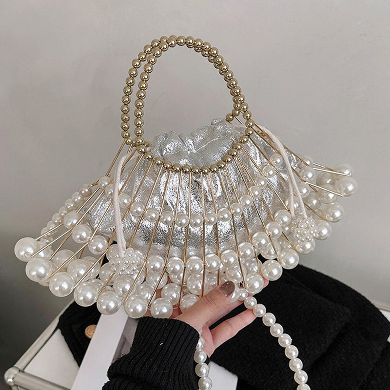 Kaynafashions - Casual Patchwork Pearl Bags