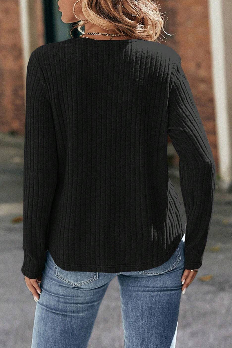 Kaynafashions - Casual Solid Lace O Neck Tops