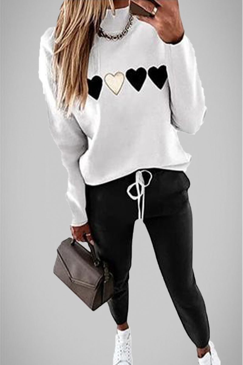 Kaynafashions - Casual Street Solid Patchwork V Neck Long Sleeve Two Pieces(4 Colors)
