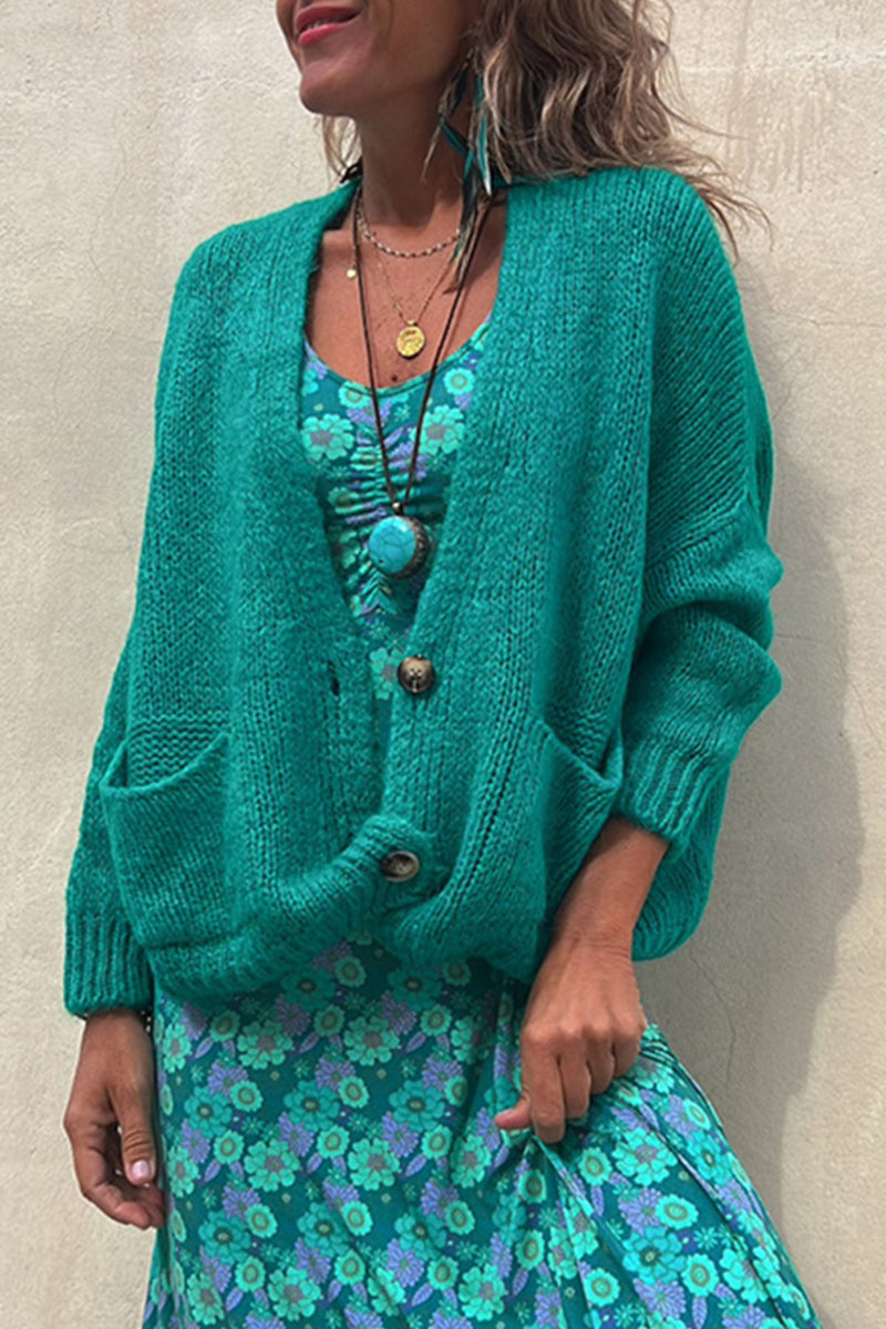 Kaynafashions - Elegant Solid Pocket V Neck Tops