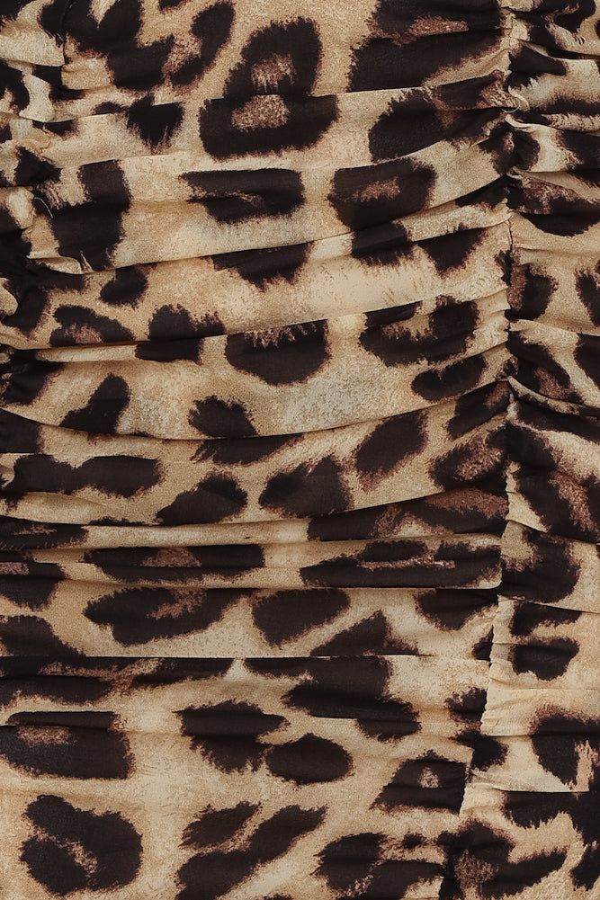 RUNAWAY Bengal Mini Dress Leopard