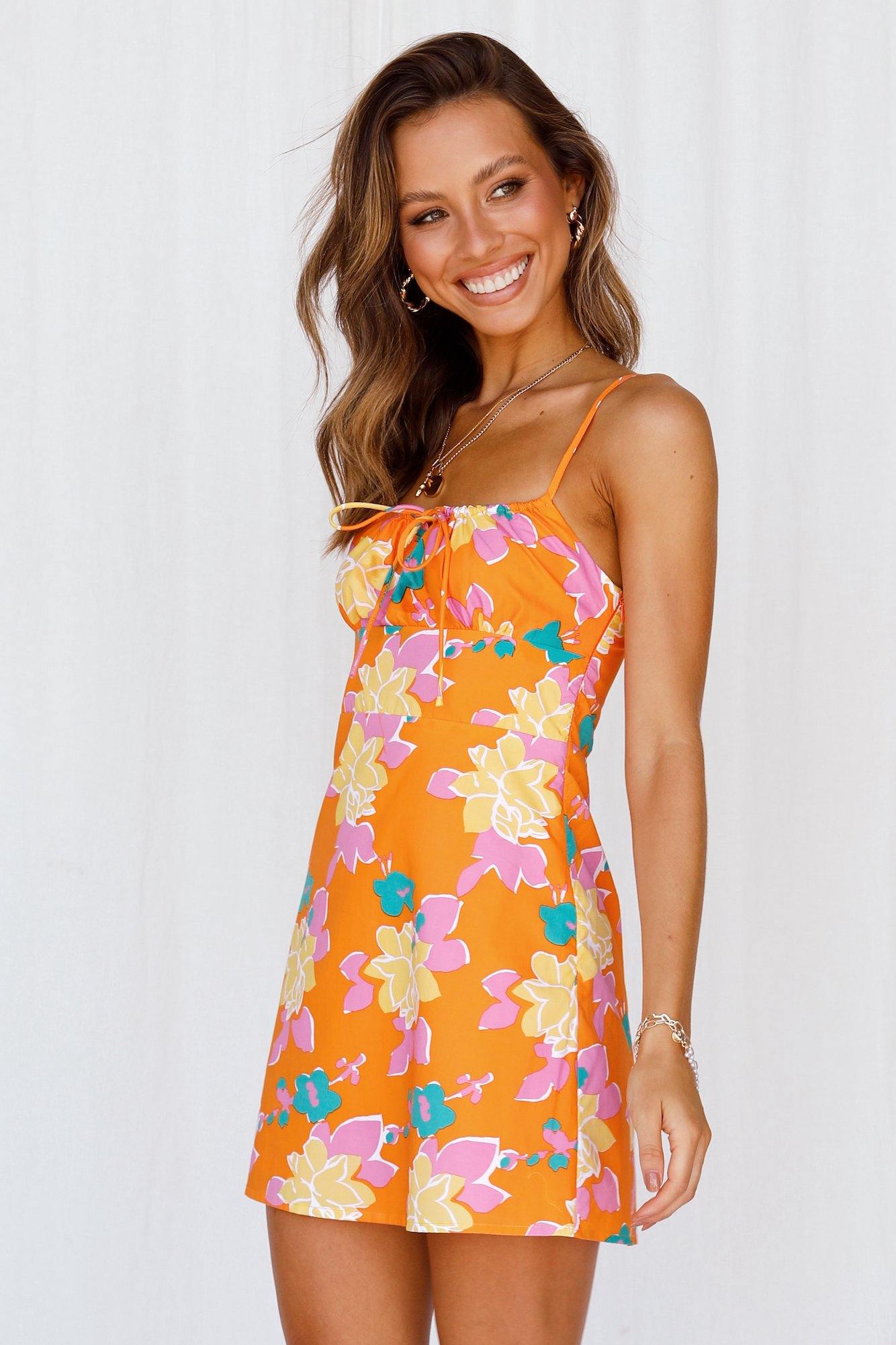 Fresh Lemonade Dress Orange