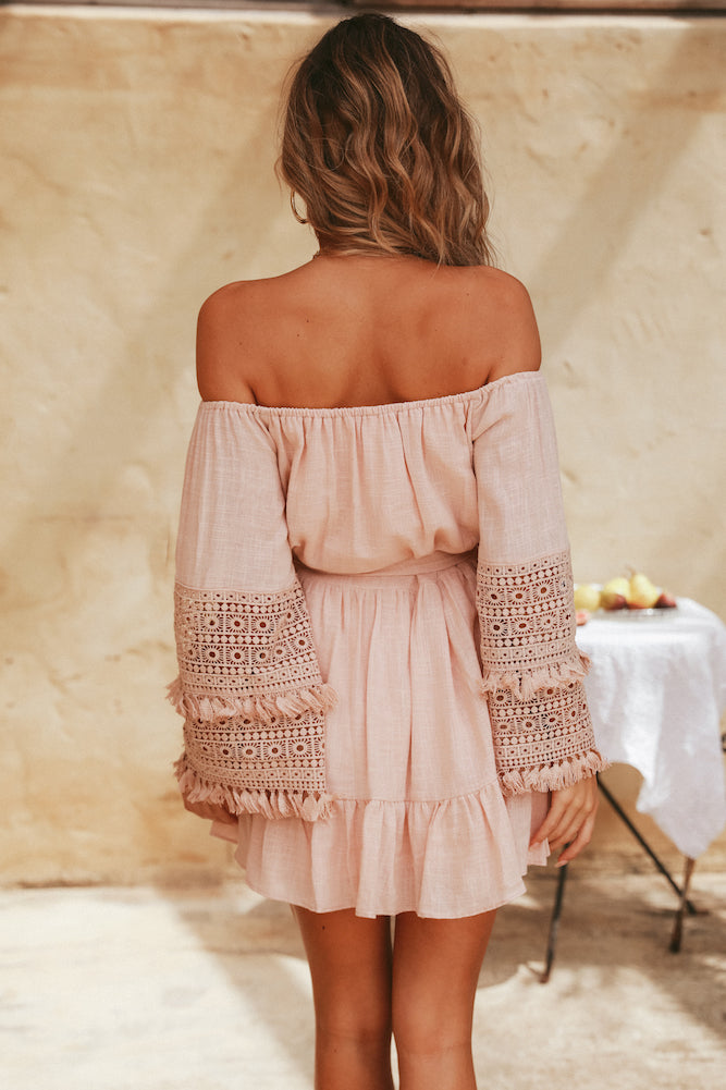 Beneath My Wings Dress Mocha