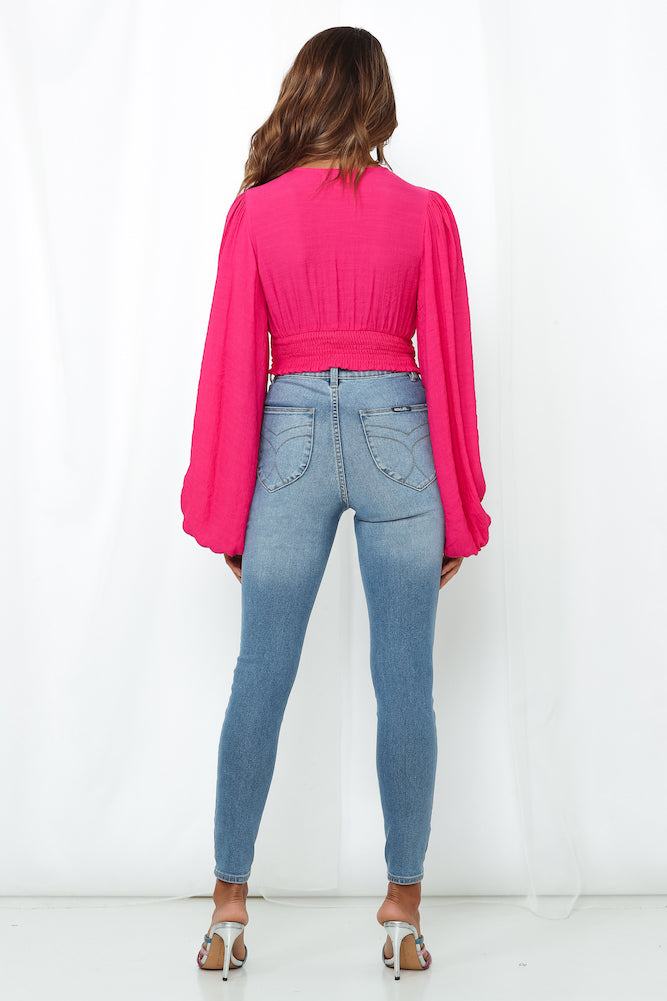 Agyness Top Hot Pink