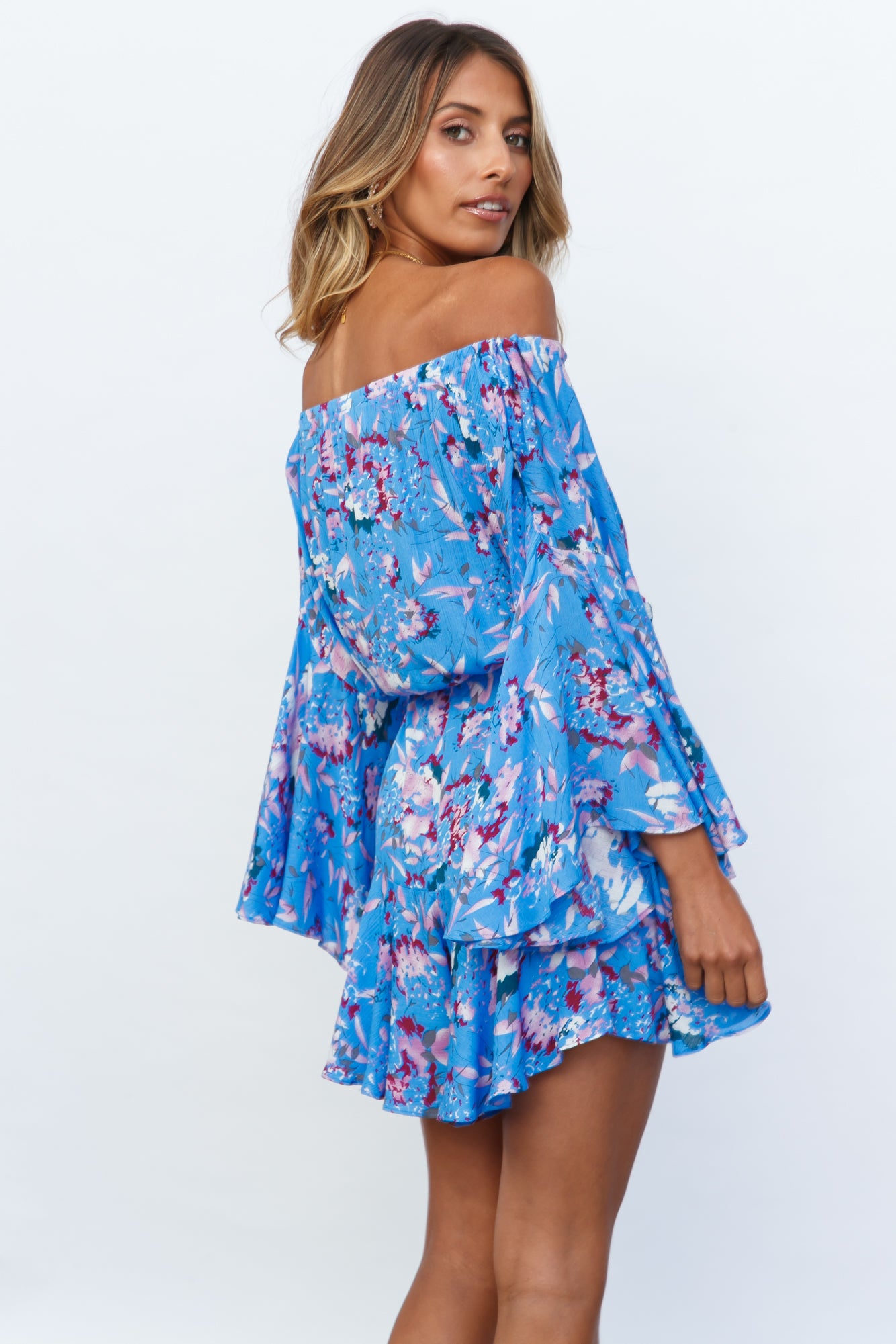 Long Summer Nights Romper Blue