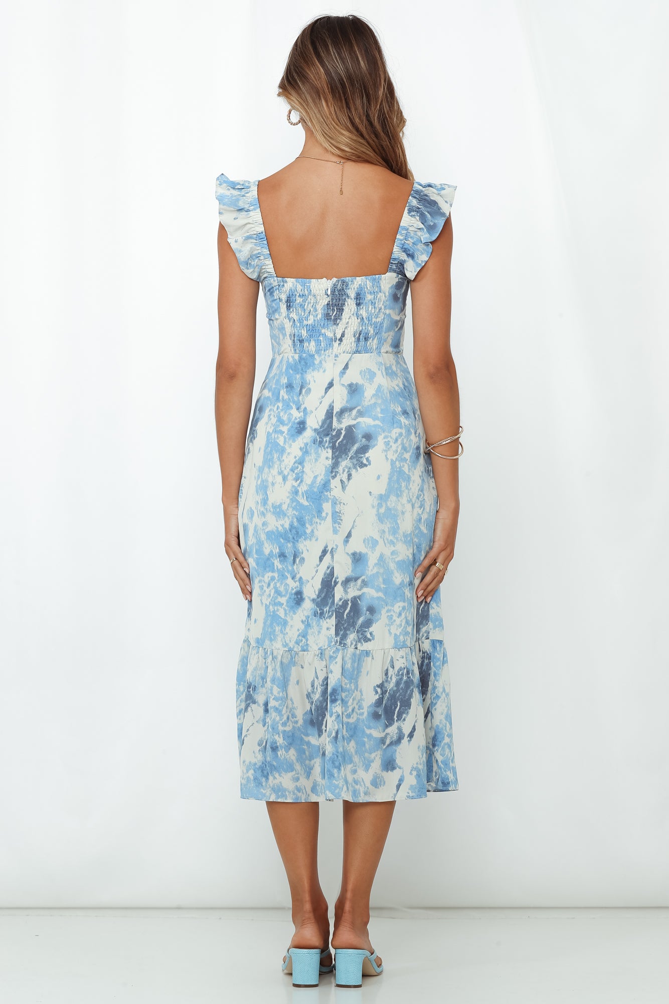 Loveless Muse Midi Dress Blue