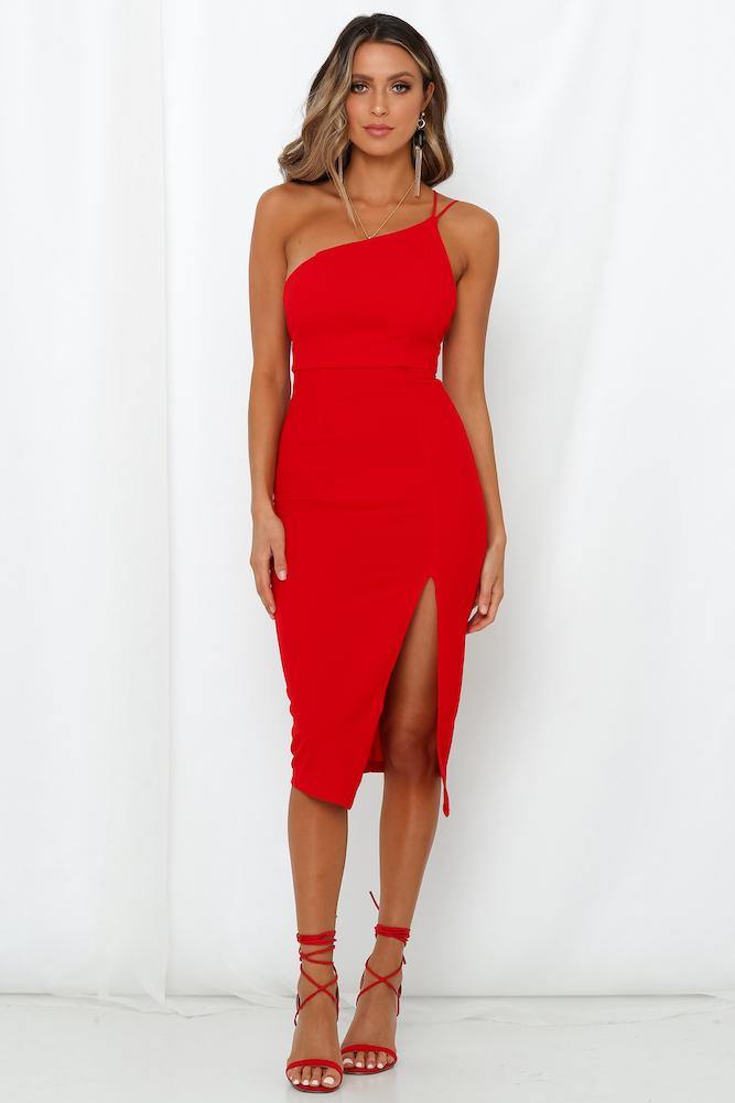 Taking It Back Dress Red